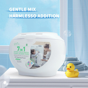 7-in-1 Laundry <b>Detergent</b> Pods, Family Pack: Cleans, Removes Stains, Leaves Fragrance, Softens Fabrics, Eliminates Mites, - Product Image 1