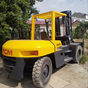 รถยกมือสอง TCM 10ตันทนทานเสาที่เชื่อถือได้ FD100ไฮดรอลิกส์ที่แข็งแกร่งดีเซลเรียบ - Product Image 1