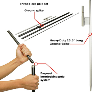 Khuyến mãi biểu tượng tùy chỉnh cửa hàng cắt tóc bãi biển Cờ biểu ngữ quảng cáo ngoài trời Chiến Dịch bay beachflag với cực đứng nước cơ sở - Product Image 3