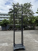 Structure de présentation en treillis en alliage d'aluminium en forme de U, support publicitaire, capacité de charge de 500 kg, installation rapide, treillis monocouche