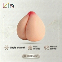 Jouet sexuel masculin réaliste en silicone en forme de pêche, étanche, pour la masturbation masculine