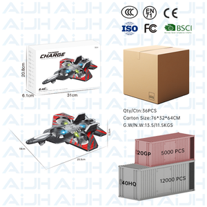 Avion télécommandé AiJH à vol stationnaire automatique 360 °   <span class=keywords><strong>Hélicoptère</strong></span> télécommandé anti-chute avec fonction de rotation et éclairage, avion RC - Product Image 5