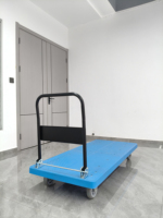 Carretilla de Mano Plegable de Gran Tamaño, Plataforma de Plástico Industrial para Transporte de Mercancías a Granel