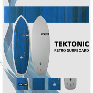 Tabla de Surf Retro Personalizada OEM |   Tabla de Surf de 5'10" de Espuma EPS, Fibra de Vidrio, Resina Epoxi, Laminado a Mano, Diseño Retro Clásico Estándar para Principiantes - Product Image 1