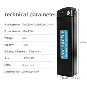 <span class=keywords><strong>Haiba</strong></span> et vélos électriques longue durée batterie rechargeable au lithium pour vélo électrique Akku ion batterie pour vélo électrique grande capacité - Product Image 5