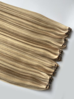 Cheveux vierges européens 20246 pour micro-machine, double trame, texture lisse, qualité salon, double tirage, cuticules intactes