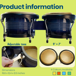 <span class=keywords><strong>Bongo</strong></span> Drum Instrumentos de percusión Instrumentos musicales Modelos calientes Fábrica al por mayor Se puede personalizar el logotipo - Product Image 1