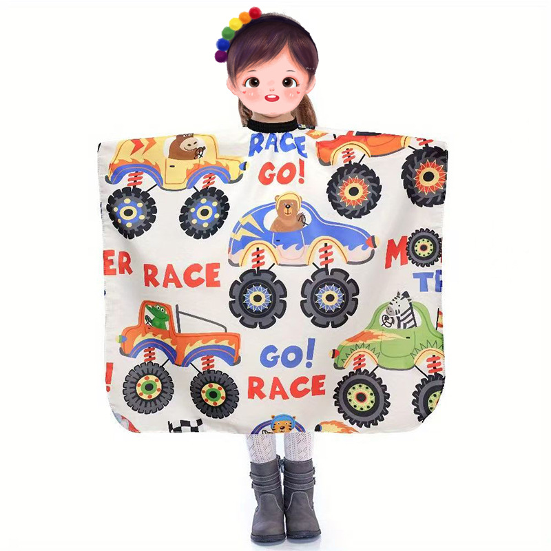 Sciarpa per bambini con orsetto per auto 80 * 120 cm