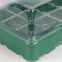 Plateau hydroponique pour plantes de jardin, bac de plantation avec couvercle, 12 cellules, plateau de pépinière en plastique avec dôme pour la croissance des graines