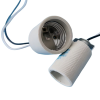 Douille en céramique pour lampe halogène électrique, base de lampe à vis E27, tension 250V, marque AK-TECH, garantie 2 ans