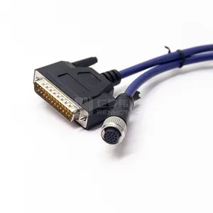 17Pin Female to 25Pin Male M12 to DB9 Cable