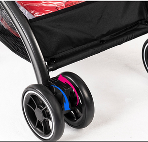 Roues de bébé pliables bon marché, grand siège tout Terrain, roues en PU compactes et légères - Product Image 3