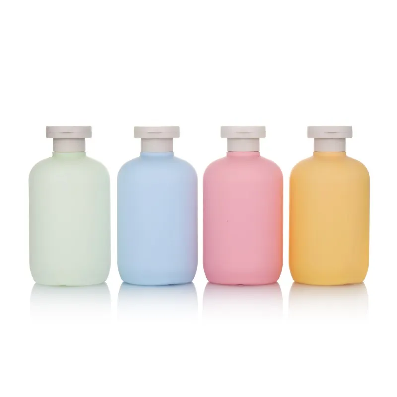 wholesale 200 ml 250ml 500ml luxury empty HDPE plastic shampoo and conditioner bottles for shampoo and body wash