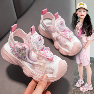 <span class=keywords><strong>Scarpe</strong></span> da Spiaggia per <span class=keywords><strong>Bambini</strong></span> con Punta Chiusa, Antiscivolo, con Bottone Rotante, Motivo Cartoon, Stile Coreano alla Moda, Modello Principessa - Product Image 3