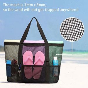Multi-pockets Waterproof Mesh Single Shoulder <b>Shower</b> <b>Bag</b> Summer Travel Portable Beach Tote <b>Bag</b> with Custom Logo Promotional - Product Image 6