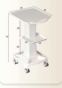 Chariot de Salon Portable, Chariot Utilitaire, Chariot à Roulettes pour Coiffure et Esthétique, Chariot de Spa avec Roues - Product Image 2