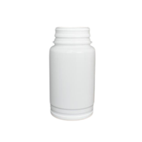 Flacon pharmaceutique HDPE en plastique blanc de 189ml pour comprimé oral solide de pilule de médicament avec capuchon détachable à anneau de traction