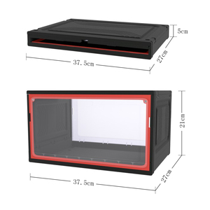 Sneakers impilabili in plastica trasparente portaoggetti espositori neri scatole da <span class=keywords><strong>scarpe</strong></span> trasparenti - Product Image 3
