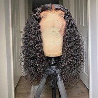 Perruques sans colle en cheveux naturels bruts, perruques Lace Front en cheveux humains, perruques Water Wave Full HD Lace Frontal en cheveux humains vierges brésiliens