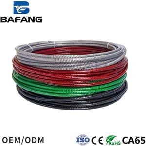 PVC PA Coated Cable Plastic Vinyl Coated <strong>Stainless</strong> <strong>Steel</strong> 316 Cable Rust-proof Decorative Industry Colored Layer <strong>Steel</strong> <strong>Wire</strong> <strong>Rope</strong> - Product Image 4