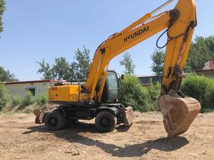 Excavadora de ruedas Hyundai 210W-7 Original usada de Corea del Sur, máquina de movimiento de tierras de segunda mano 210w-7 de alta calidad a la venta - Product Image 3