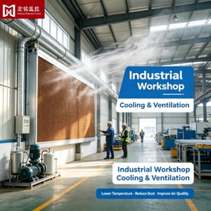 Cortina Húmeda <span class=keywords><strong>de</strong></span> Aluminio Duradera, Panel <span class=keywords><strong>de</strong></span> Papel Corrugado para Enfriamiento, Ventilación y Humidificación en Talleres Industriales - Product Image 5