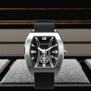 Wholesale Luxury Automatic Movement <b>Mechanical</b> <b>Watch</b> Minimalist Square Male Design Silicone Low MOQ Bulk Cheap Automatic <b>Watch</b> - Product Image 2