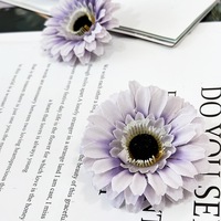 Fleur artificielle NINI de haute qualité en soie, chrysanthème africain, gerbera, marguerite, pour décoration maison et mariage