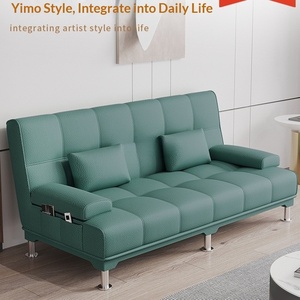 Canapé-lit pliant 2024 pour personnes paresseuses, double usage, idéal petit appartement, style minimaliste moderne, amovible et lavable - Product Image 3