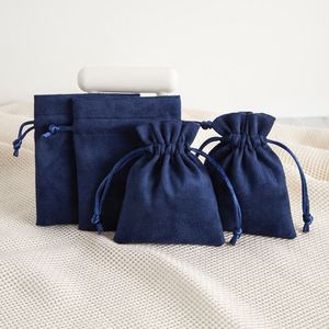 Sac cadeau en velours et daim personnalisé avec logo pour cosmétiques et bijoux, vente en gros - Product Image 6