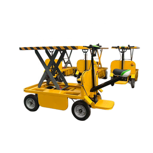 Plataforma Elevadora de Grado Industrial - Alta Estabilidad, Ajuste de Altura Personalizado y Neumáticos de Goma Resistentes - Product Image 2
