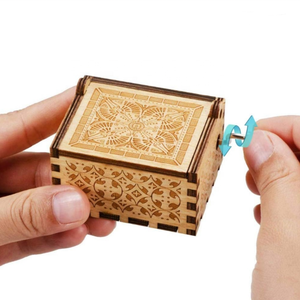 Cajas de música de madera, <span class=keywords><strong>caja</strong></span> <span class=keywords><strong>Musical</strong></span> Sunshine de madera <span class=keywords><strong>vintage</strong></span> grabada con láser, regalos para cumpleaños/Navidad/Día de San Valentín - Product Image 3