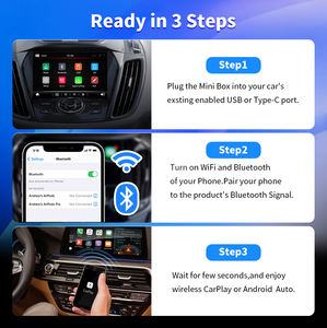 Wireless CarPlay Android <span class=keywords><strong>Auto</strong></span> <span class=keywords><strong>Smart</strong></span> Car Ai Box, utilisé pour convertir le CarPlay filaire OEM en CarPlay sans fil AI Box - Product Image 5