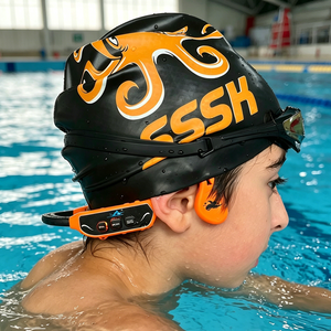Auriculares de <span class=keywords><strong>Entrenamiento</strong></span> de Natación SwimTalk H913B, 12 Canales, Resistentes al Agua hasta 1 m, Compatibles con Transmisores FM H900, H800, H700 - Product Image 2