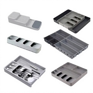 Nouvelles Idées 2026 – Supports Muraux Classiques en Plastique Multifonctionnels pour Ustensiles de Cuisine, 4 à 7 Compartiments, Capacité 0-1L - Product Image 3