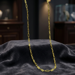 Vente en gros de chaîne Singapour micro plaqué or 14K 18K 24K Chaîne de mode Chaîne de style moderne Chaîne de style singapourien Chaîne en laiton doré - Product Image 1