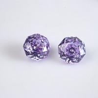 Pierres précieuses en zircon cubique de couleur lavande, taille octogonale rose, 6mm-12mm, pour la fabrication de bijoux, haute qualité, directement de l'usine, MOQ 50 pièces/sac