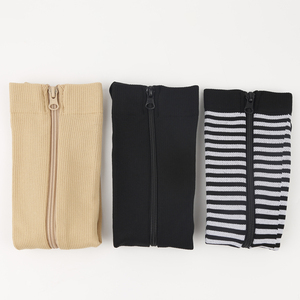 Trending <strong>Zipper</strong> <strong>Compression</strong> Socks Knee High <strong>Compression</strong> <strong>Stockings</strong> 15-20 Mmhg for Cycling Outdoor Sports - Product Image 2