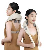 Masseur électrique pour le cou avec chaleur et massage Shiatsu, batterie intégrée pour une utilisation en voiture et à la maison, appareil de relaxation corporelle pour soulager la douleur