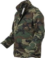 Veste de terrain M-65 camouflage woodland pour homme, veste tactique camouflage lourde M65 avec doublure, veste chaude pour homme pour l'extérieur
