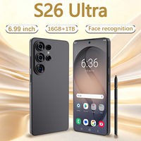 Nuevo S26Ultra, Teléfono Celular 5G Desbloqueado, Cámara de 108MP, Batería de 7000mAh, Bisel Ultra Delgado, Pantalla Completa