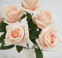 Rose artificielle Kate Rose couleur café, toucher réel, pour bouquet de mariée, arche de mariage, arrangement floral de fête