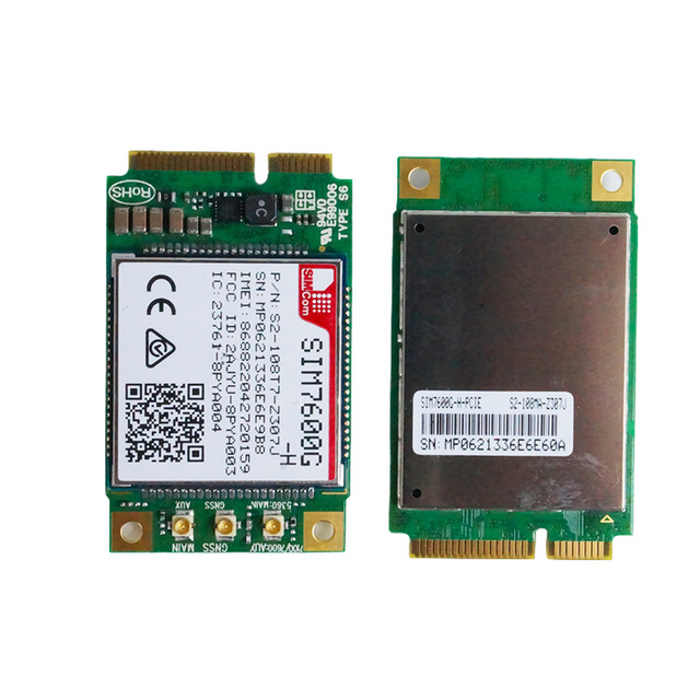 Industrial-Grade Mini-PCIe IoT Module SIM7600G-H/SIM7600E/SIM7600SA Multi-Band 4G LTE Cat4 Module Supporting GSM/UMTS/Routers