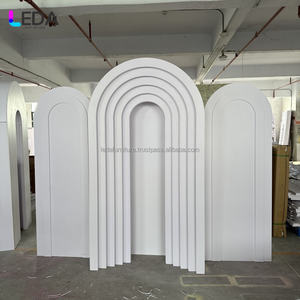 LEDA elegante arco estructura acrílico boda telón de fondo boda decoración perfecta para eventos de boda - Product Image 5
