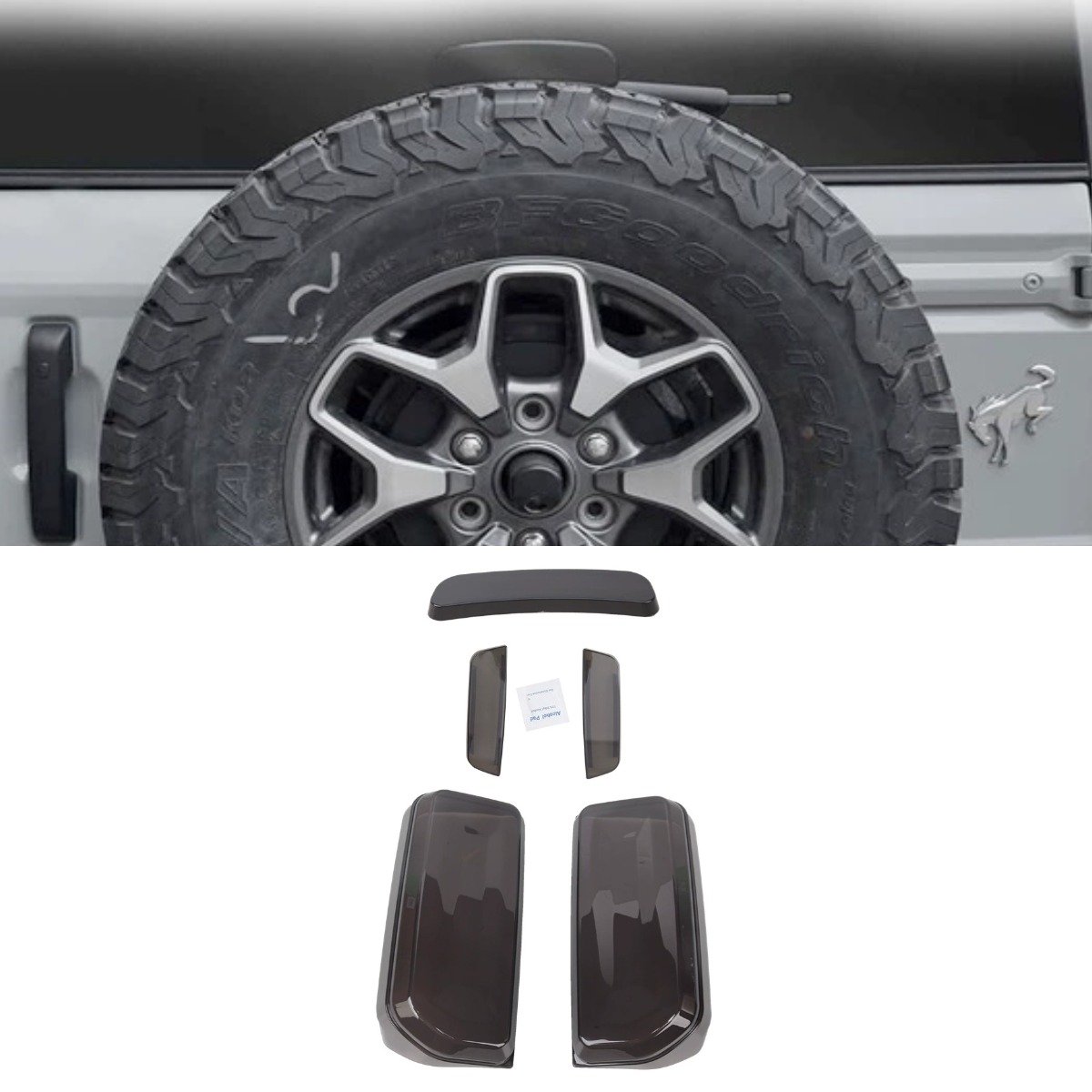 Freno alto + luz trasera + pantalla lateral