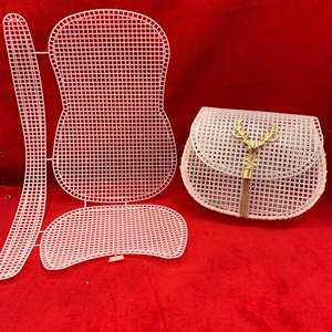 Kit di Fogli di Tela Plastica per <span class=keywords><strong>Punto</strong></span> <span class=keywords><strong>Croce</strong></span>, Tela Plastica per Borse Fai-da-Te, Accessori per Borse <span class=keywords><strong>a</strong></span> Tracolla Artigianali - Product Image 2