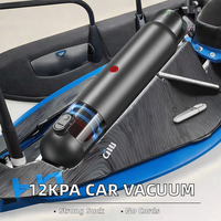 Aspirateur de voiture sans fil portable 12KPA Puissance d'aspiration Soufflage Gonflage Aspirateur sans sac Sec Utilisation à l'hôtel pour voiture Bureau Clavier