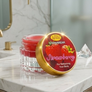 Crème Corporelle Naturelle à la Fraise Hydratation Intense Extrait de Fruit Beurre Corporel Hydratant Rafraîchissant Soin en Pot - Product Image 5