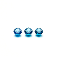 Coussin synthétique de qualité supérieure glace pilée pierre cz zircone cubique bleue
