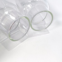 Bouteilles et Tasses en Verre Transparent de Haute Qualité pour Boissons, avec Couvercle en Silicone et Paille, Idéales pour Café, Thé et Autres Boissons – Vente en Gros